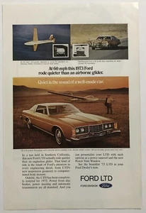 Vintage 1973 Original Print Advertisement Full Page - Ford LTD - Bild 1 von 1