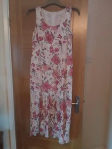 Minuet silk floral dress size 12 used - Picture 1 of 3