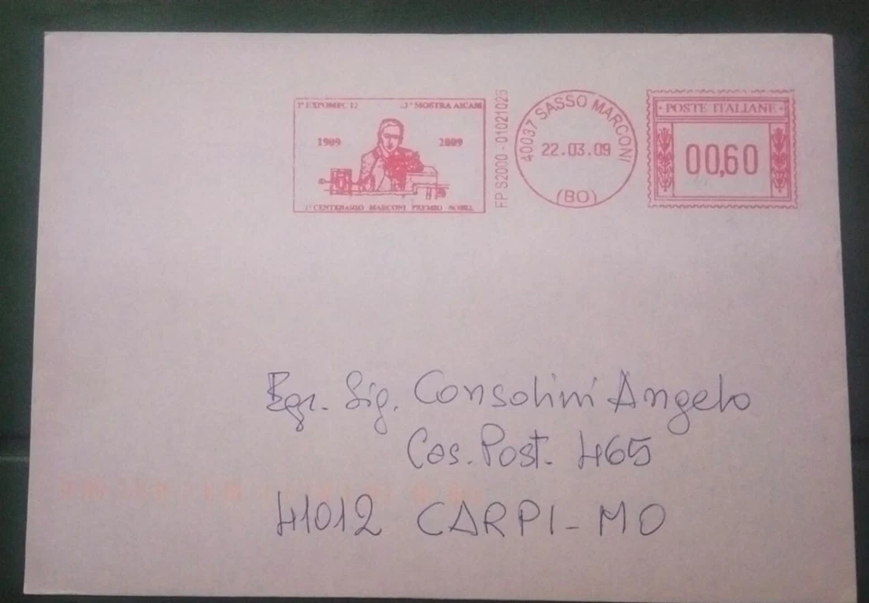 EMA / RED METER COVER Marconi  Wireless, Radio, Nobel Prize ITALY  - Image 1 of 1