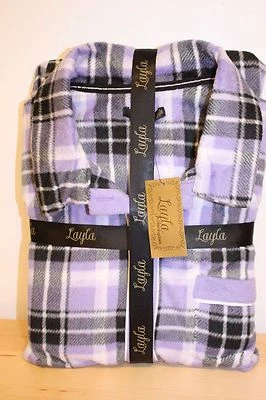 NUEVO CON ETIQUETAS Layla 2 piezas Pijama PJ Conjunto de Regalo Pantalón Largo Camisa Top Suave Púrpura PLD  Foto 1 de 4