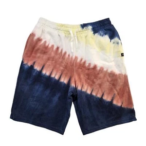 Art Class Boys L 12/14 Drawstring Shorts Adjustable Pull On Tie Dye Terry Knit - Picture 1 of 5