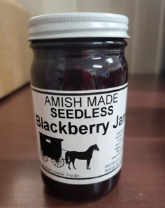 Amish Made Jam 9oz Jar  SEEDLESS BLACKBERRY   exp 04/2026  Food Jelly Preserves
