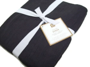 Pottery Barn Adolescente Gris Ébano Gasa Ventana Cortina Transparente 44"X 84" Nuevo - Imagen 1 de 4