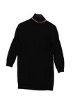 Collusion Women's Midi Dress Uk 8 Black 100% Acrylic Jumper Dress