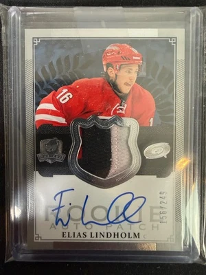 2013-14 Upper Deck The Cup - Rookie Auto Patch Elias Lindholm #178 /249  - Image 1 of 4