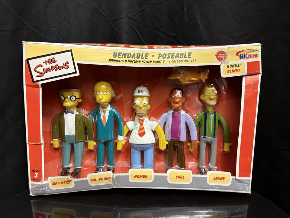 The Simpsons Springfield Nuclear Power Plant 6 Bendable Poseable Figures