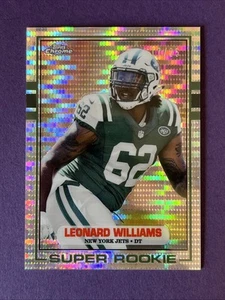 2015 Topps Chrome Mini /25 Pulsar 1989 #89-LW Leonard Williams New York Jets RC - Picture 1 of 3