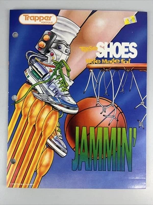 Cartera de colección 1992 Mead Pocket Folder Trapper 'Los zapatos fueron hechos para Jammin' 33102 Foto 1 de 4