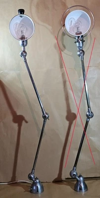 LAMPE 2 BRAS SIMILAIRE JIELDE MAIS NON JIELDE DES ANNEES  1970 - Photo 1/4