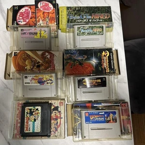 Nintendo Super Famicom Software 6 Piece Set With Box & Manual Good Condition - Picture 1 of 24