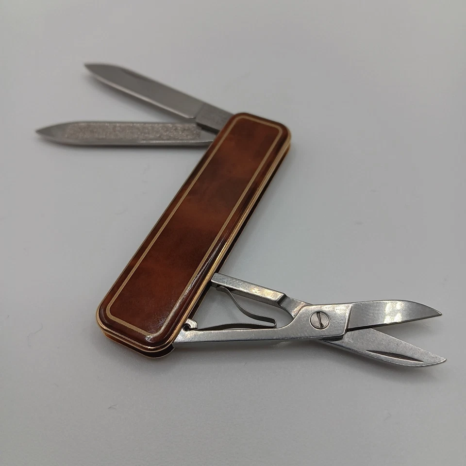 Victorinox Classic Deluxe Edition  Emailliert braun Marmor Vetrinenstück - Bild 1 von 2