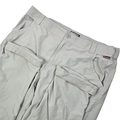 Calça de pesca SIMMS masculina superleve cinza XXL perna enrolável 100% nylon 40x30 leitura - Imagem 1 de 4