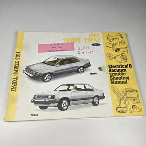 1985 Ford Tempo Mercury Topaz Electrical and Vacuum Troubleshooting Manual OEM - Foto 1 di 7