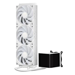 TRYX PANORAMA SE ARGB 360 WHITE Liquid Cooler 6.67-lnch AMOLED Screen - Afbeelding 1 van 9