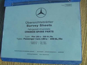 Mercedes 220SEb W111 CHASSIS SPARE PARTS LIST CROSS-REFERENCE MANUAL - Bild 1 von 12