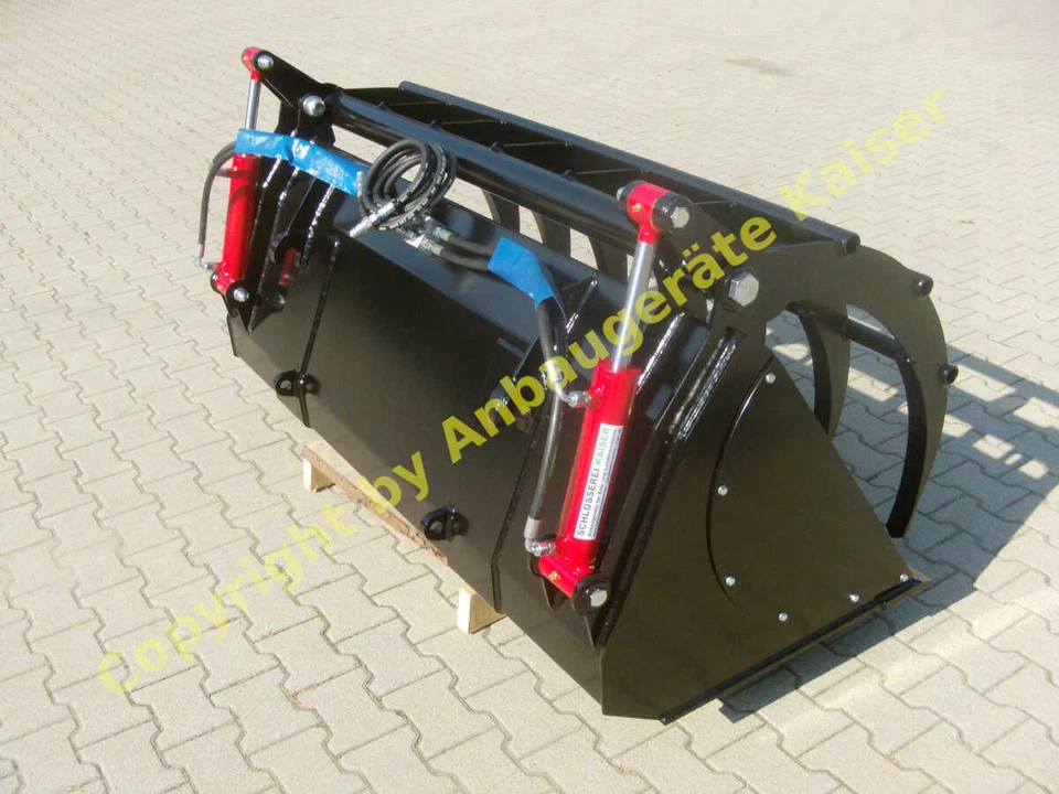 Greiferschaufel Frontladerschaufel mit Niederhalter Siloschaufel div. Breiten - Bild 1 von 4