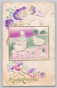 AK Ostergrüße geprägt geteilter Rücken um 1912 - Bild 1 von 2