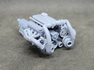Twin Turbo LSX model engine resin 3D printed 1:32-1:8 scale