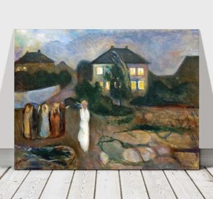 EDVARD MUNCH - The Storm - CANVAS ART PRINT POSTER - 24x18" - Picture 1 of 1