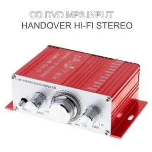 12V 2CH Hi-Fi Mini Car Amplifier CD/DVD/MP3 Input Home Stereo Audio Amplifier - Picture 1 of 12