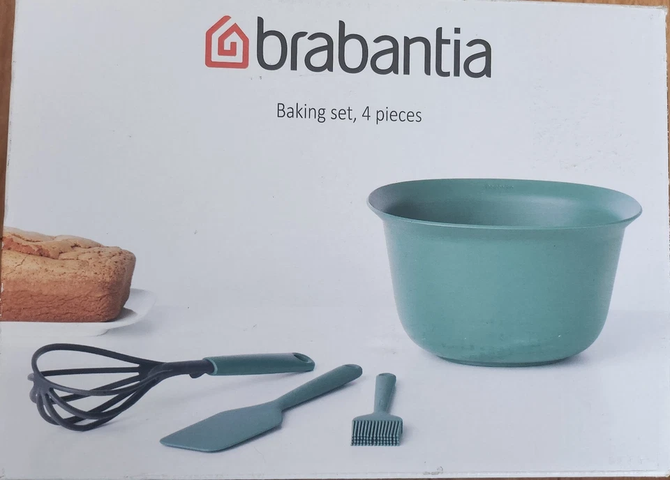 Brabantia 4 Piece Baking Set - Mixing Bowl, Spatula, Whisk And Pastry Brush - Image 1 of 4