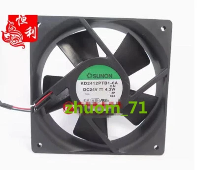 1PC SUNON KD2412PTB1-6A 24V 4.3W120*120*25MM 12CM inverter cooling fan - Image 1 of 2
