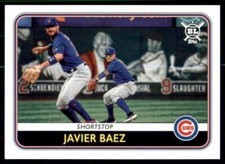 2020 Big League Base #93 Javier Baez - Chicago Cubs