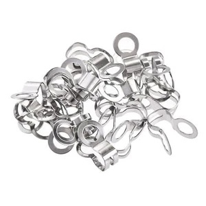 Ball Chain Connector 6mm Double Ring Style Stainless Steel Link 20pcs - Picture 1 of 6