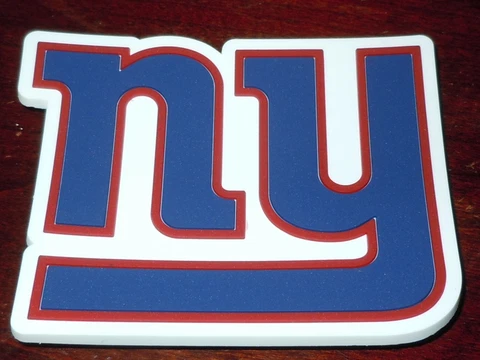 NEW YORK GIANTS LARGE Vintage NFL RUBBER Football FRIDGE MAGNET Standings Board Cover