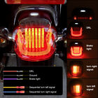 Newest LED Tail Light Sequential Turn Signal Brake Running Motorcycle Lamp Smoke