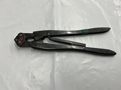 Herramienta de crimpado AMP 49592 14-12 W-STD con grabados #1298. Estante Zz4 azul Foto 1 de 4