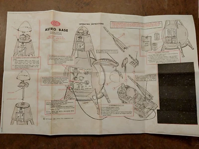 Hoja de instrucciones de reproducción de juguete espacial base Astro ideal Foto 1 de 2