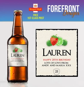Personalised Fruit Cider bottle label, Perfect Birthday/Wedding/Graduation Gift - Picture 1 of 2