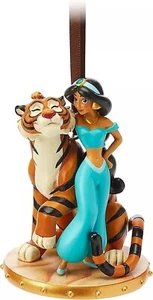 Disney Parks Store 2019 Aladdin Jasmine & Rajah cuaderno de bocetos adorno navideño NUEVO - Imagen 1 de 2