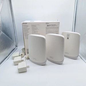 NETGEAR Orbi Whole Home Tri-Band WiFi 6 Router + 2 Satellites (RBK753P) - Picture 1 of 5