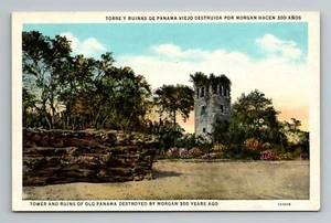 Torre y Ruinas Panamá Viejo destruido por Morgan hace 300 años postal sin publicar - Imagen 1 de 2