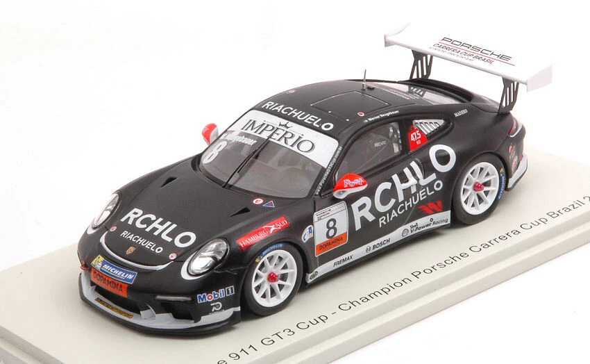 Modellino auto scala 1:43 Spark PORSCHE 911 GT3 CUP CARRERA BRAZIL NEUGEBAUER - Immagine 1 di 1