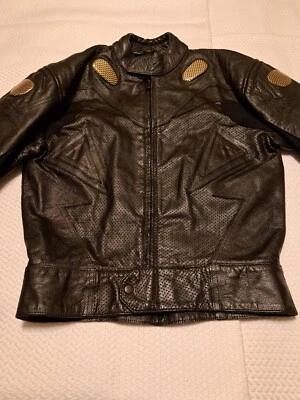 Chaqueta Top Gear #1 Racing By 4 Star de cuero negra talla M Foto 1 de 4