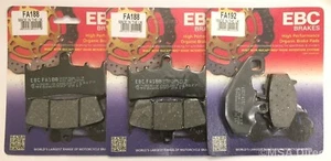 EBC Organic FRONT and REAR Brake Pads Fits KAWASAKI ZX6R / ZX636 (1998 to 2002) - Picture 1 of 9