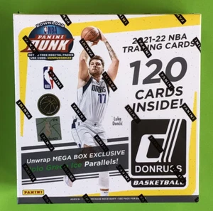 Panini 2021-22 NBA Donruss Mega Box Holo Green Ice NEW SEALED - Picture 1 of 6