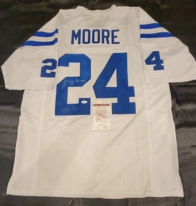 LENNY MOORE AUTOGRAPHED JERSEY *JSA* XL BALTIMORE COLTS * FREE SHIP * - Picture 1 of 6