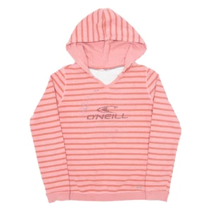 O'NEILL Striped Womens Pink Hoodie M - Picture 1 of 6