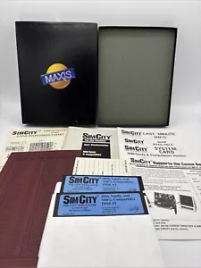 Vintage Sim City (IBM Tandy Compatibles PC 1991, 5 1/4 Disks) Big Box Simulator Lesen - Bild 1 von 6