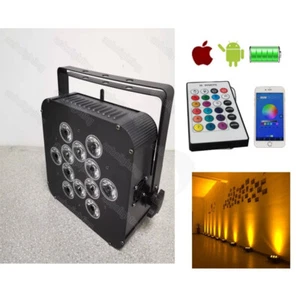 12X12W RGBWA UV Wireless Battery Operated Wifi Remote DJ LED Par Can Wash Light - Picture 1 of 10