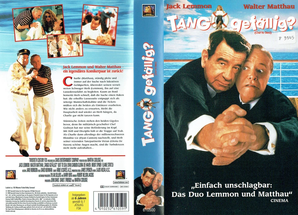 (VHS) Tango gefällig? - Jack Lemmon, Walter Matthau, Dyan Cannon, Brent Spiner - Bild 1 von 3