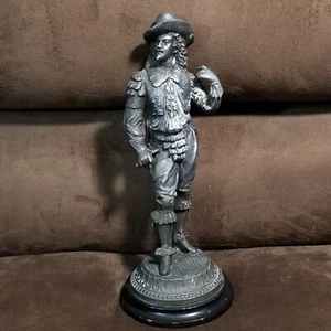 ANTIQUE DON JUAN SPELTER STATUE SCULPTURE 12" - Picture 1 of 11