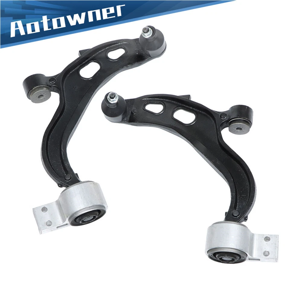 Pair Front Lower Control Arms w/ Ball Joint For 2013-2019 Ford Taurus Flex MKT - Image 1 of 4