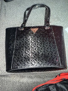 Bolso de Mano/Bolso de Hombro Guess Brantley Brillante Color Negro Nuevo con Etiquetas Cartera - Imagen 1 de 6