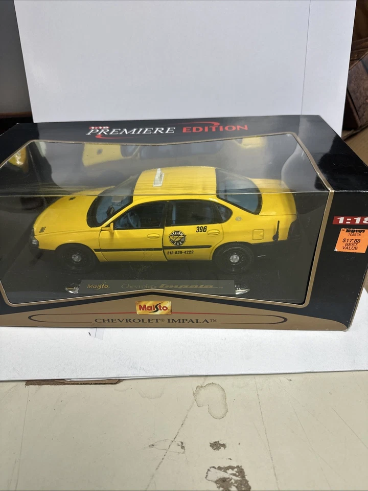 Chevrolet Impala Chicago Taxi 36617 1/18 Maisto Premiere Edition 2000 vendedor de EE. UU. Foto 1 de 4