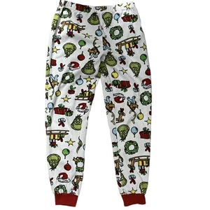 Grinch Christmas Pajama Pant Youth Small, Flannel Joggers, Holiday AOP, Blue Red - Picture 1 of 9